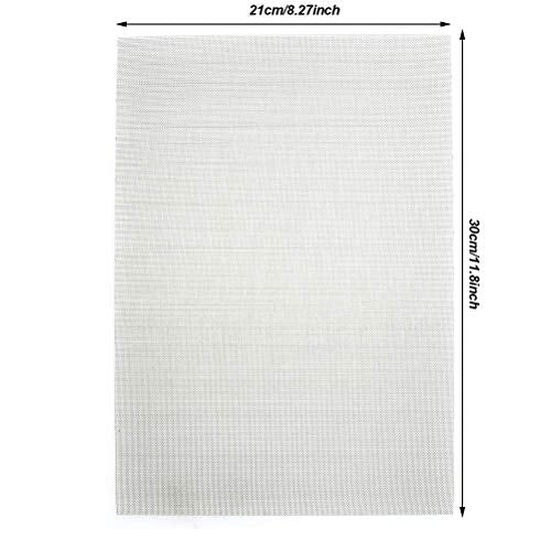 TIMESETL 3 Pcs Stainless Steel Woven Wire 30 Mesh - 12" x 8"(30x21cm) Garden Fence Mesh Cabinets Wire Mesh Window Screen Net - size: 12" x 8" 30 Mesh