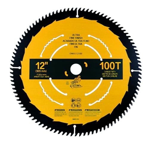 12in 100T Fine Finish Blade Compatible with DEWALT Miter Saw - style: 12IN,100T