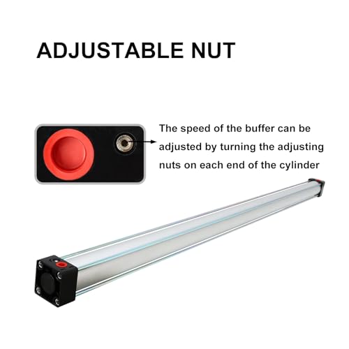 Air Cylinder Pneumatic Cylinder Aluminum Alloy Double Acting Single Rod Bore 1.5 inch Magnetic Stroke 40 inch
