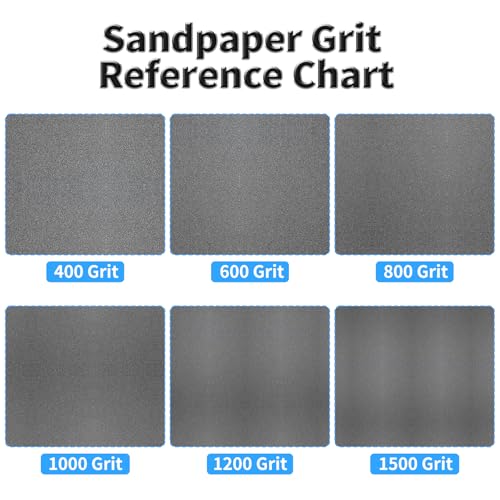 12 Pcs Detail Sander Sandpaper, 1000 Grit Triangular Sandpapers - size: 1,000 Grit