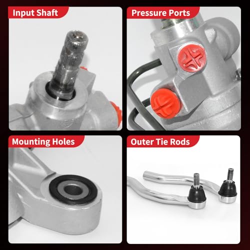 PHOBOOS Hydraulic Power Steering Rack and Pinion Fit for Honda Accord - size: 26-2746/ES800459