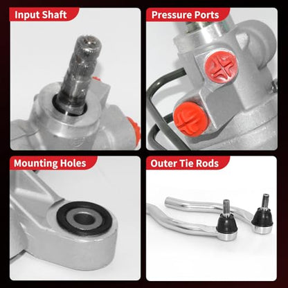 PHOBOOS Hydraulic Power Steering Rack and Pinion Fit for Honda Accord - size: 26-2746/ES800459