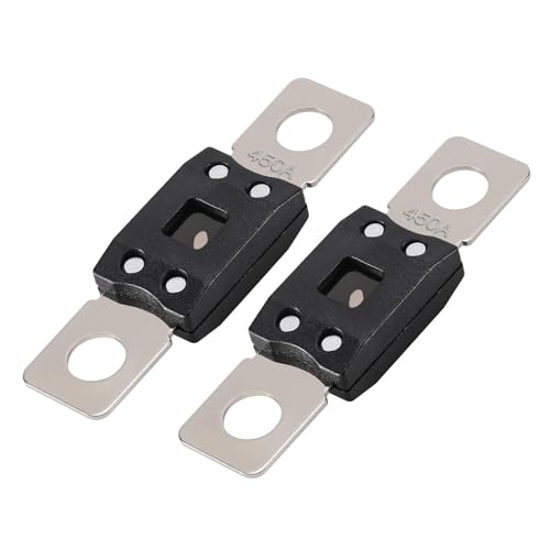 VEXUNGA Mega Fuse 450A MEGA/AMG/ANM Screw Fuse 450 Amp 450Amp High Current Strip Bolt-on Fuses for Cars (Pack of 2pcs) - style: 450A