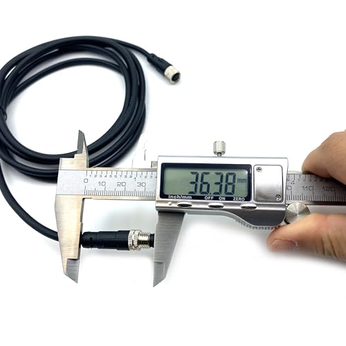 M8 4 Pins Male to Female Connector Cable, A Code Straight Molding Cable Female to Male Aviation Sensor Electrical PVC Cable 60V 4A AC/DC Industrial Molded Cable AWG24（5Meter） - size: 16.4ft