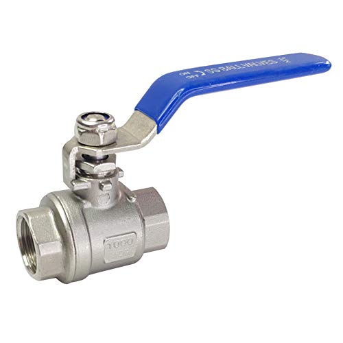 1/2" NPT Female Ball Valve 316 Stainless Steel Full Port Ball Valve WOG1000 US Stock - size: 1/2 inch