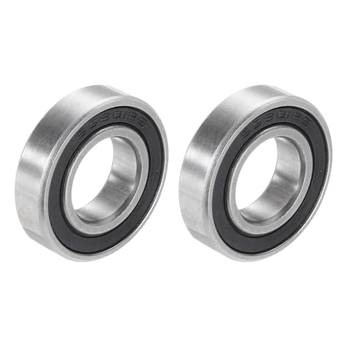 uxcell 2Pcs S6901-2RS Deep Groove Ball Bearings 12mm x 24mm x 6mm Double Sealed 440C Stainless Steel (ABEC3) - size: 12mm x 24mm x 6mm