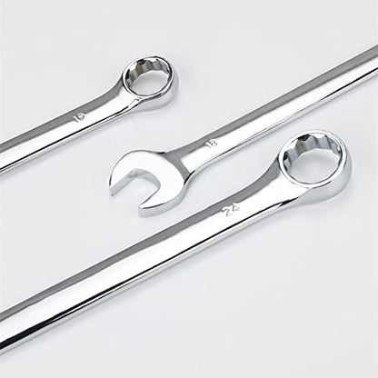 FLZOSPER 17mm Metric Wrench,12-Point Box End Head Combination Wrench Spanner