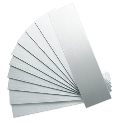 AULIGET 3" x 12" Peel and Stick Backsplash Wall Tiles, PVC Composite Stick on Tiles for Backsplash Kitchen, Bathroom, Laundry Room, Camper, Fireplace (40, Brushed Metal) - color: Brushed Metal, size: 40 Pieces, 3"x12"x0.12"