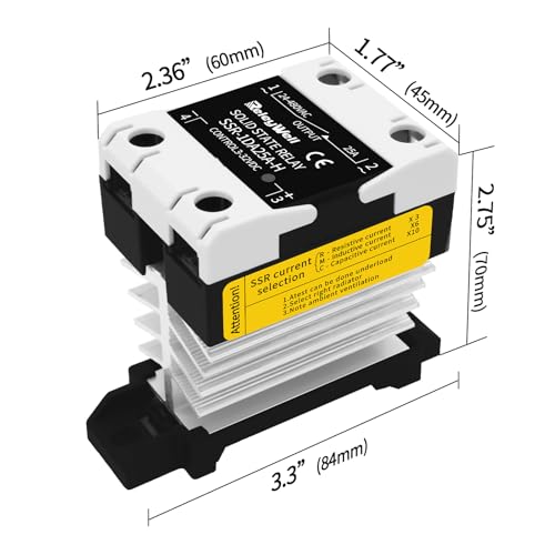 Solid State Relay 25A, DIN Rail SSR, ReleyWell - style: 25DA