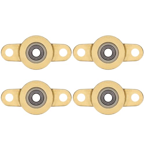 uxcell 4Pcs TF05 Pillow Block Bearings 5mm Bore, Copper Housing, ABEC 3 - size: TF05(5mm Shaft)