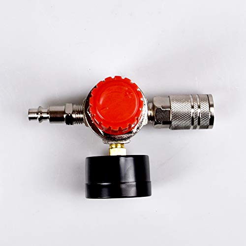 Air compressor pressure regulator 1/4" mini pressure gauge
