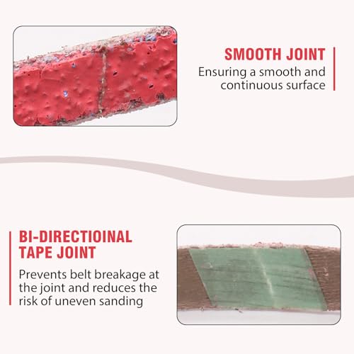 Taokyid 1/2 x 18 Inch Ceramic Sanding Belts, 36 Grit, 20 Pack - color: 36 Grit (20 pack)