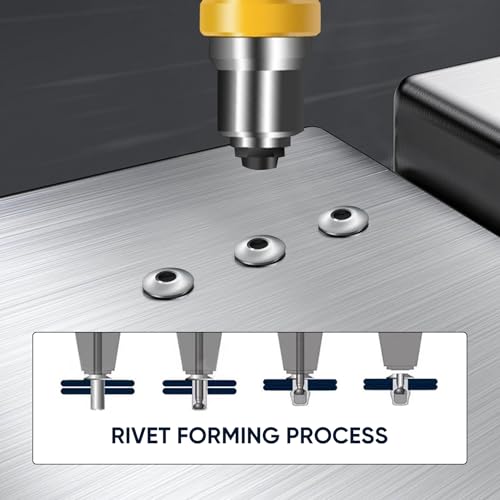 ALLCLEAN 120Pcs 3/16" x 1/2" Closed End Aluminum Blind Rivets with Steel Mandrel,4.8 x 12mm Pop Rivets Dome Head Grip 0.376-0.5 Inch - size: 3/16"×1/2"(4.8×12mm)