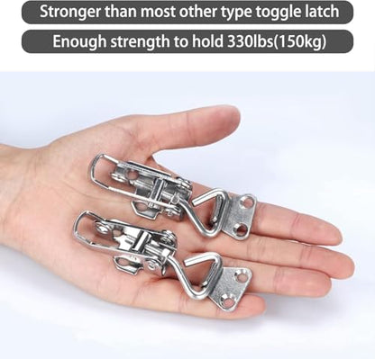 316 Stainless Steel Toggle Latch Clamp Marine Cabinet Hinge Lockable