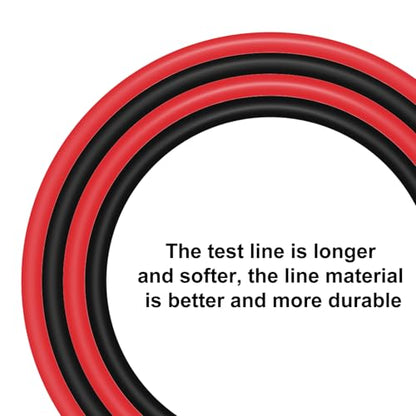 4mm Banana Plug Test Leads Dual-Ended Multimeter Electrical 4mm Banana-Plug Silicone Flexible Copper Cable 1 Meter for Multimeter & Oscilloscope Testing