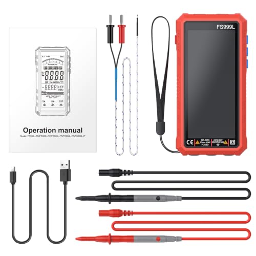 Proster Smart Multimeter 6000counts 5" Color Screen USB-C Rechargeable TRMS