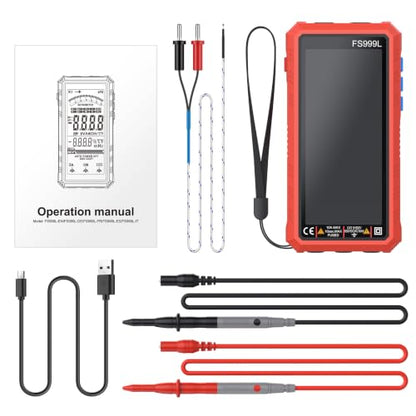 Proster Smart Multimeter 6000counts 5" Color Screen USB-C Rechargeable TRMS