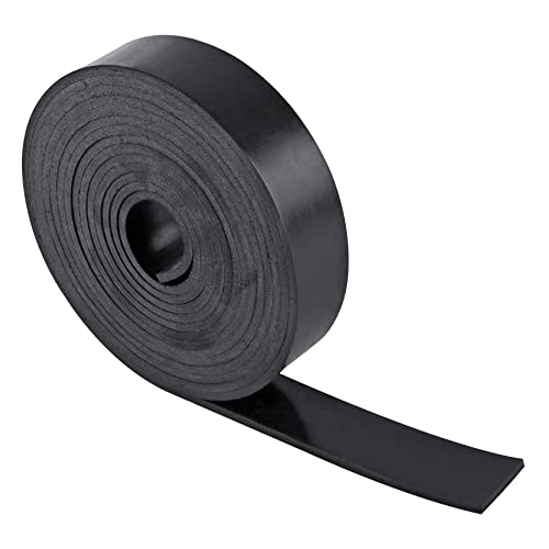 Neoprene Rubber Sheet - 1/8 Inch Thick x 1 Inch Wide x 10 Feet Long Neoprene Rubber Strips Rolls for DIY Gaskets, Pads, Seals, Crafts, Flooring, Cushioning of Anti-Vibration, Anti-Slip - size: W:1In x T: 1/8In x L: 10Ft