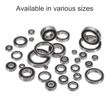 uxcell 10pcs 6700-2RS Bearing 10x15x4mm, Chrome Steel, Miniature, ABEC3 - size: 6700-2RS