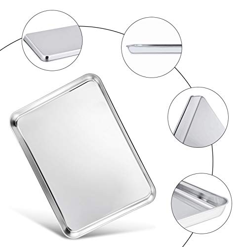 TeamFar Baking Sheet, 20" x 14" x 1" Stainless Steel Cookie Sheet Pans - size: 20" & 20"