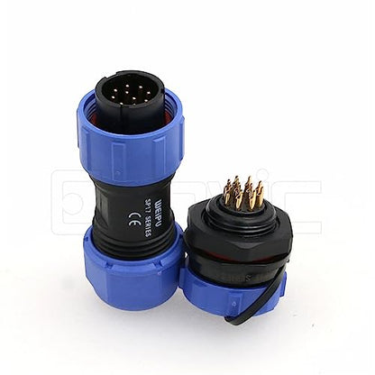 Weipu SP17 10 Pin Connector Waterproof IP68 Male Plug Female Socket Circular 6-10mm Cable Industrial Solar Electrical Connector - size: 10Pin 5A