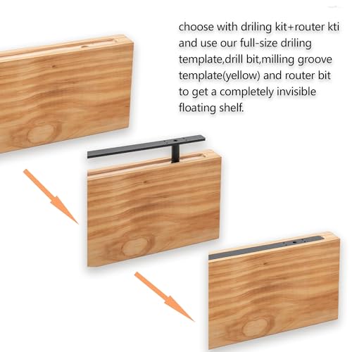 Floating Shelf Bracket ,Hidden Shelf Brackets (Outfit Normal Build kit 16 inch -new) - size: 16 inch （outfit normal build kit）new