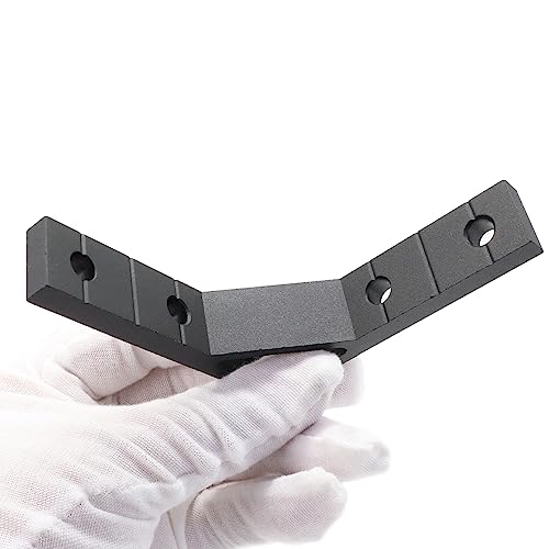 10 Set 78x78mm 2020 Aluminum Extrusion T Slot Corner Bracket 20 Series Extruded Hardware 90 Degree Right Angle Connector with M5 Bolts Nuts for 20/20 80 20 2040 T V Slot Black Aluminum Profile - style: 10Pcs 20x78 Bracket with Bolt Nut