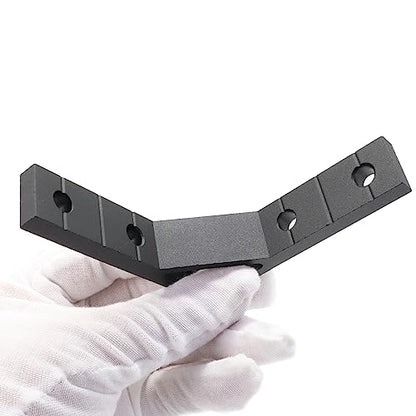 10 Set 78x78mm 2020 Aluminum Extrusion T Slot Corner Bracket 20 Series Extruded Hardware 90 Degree Right Angle Connector with M5 Bolts Nuts for 20/20 80 20 2040 T V Slot Black Aluminum Profile - style: 10Pcs 20x78 Bracket with Bolt Nut