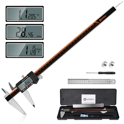 HARDELL Digital Caliper 12 Inch, Micrometer Calipers with Large LCD Screen - size: 12 Inch