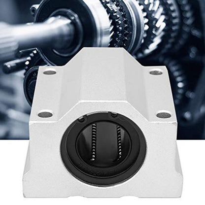 SC25UU 25mm Linear Bearing Slide Block, Linear Motion Ball Bearing Pillow Block, Aluminum Linear Motion Ball Bearing Slide Block CNC Linear Unit for Construction Machinery, Device
