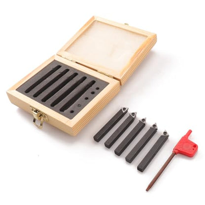 5PCS Indexable Carbide Turning Tools Set 1/4" AL/AR/BL/BR/E Style - size: 1/4"