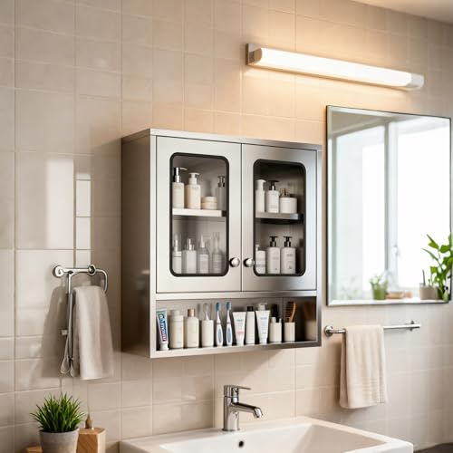 Kitchen Wall Cabinet, Stainless Steel Storage Cabinet