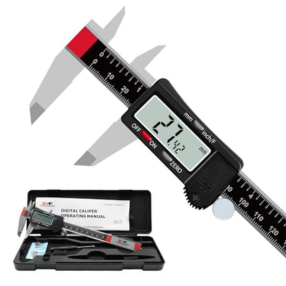 S&F STEAD & FAST Digital Caliper Measuring Tool 6 inch, Auto-Off