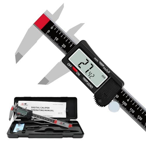 S&F STEAD & FAST Digital Caliper Measuring Tool 6 inch, Auto-Off