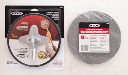 Hyde 9-Inch Radial Sander Kit, 09801 - size: 9-Inch Sander with 120 Grit Sheets