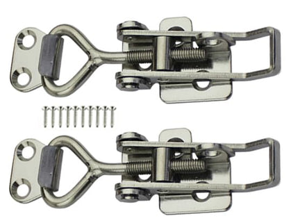 Adjustable Buckle Cabinet Boxes Lever Handle Toggle Catch Latch Lock with Screws,2 Pcs (SK-2S,Range:97-123mm) - size: SK-2S,Range:97-123mm