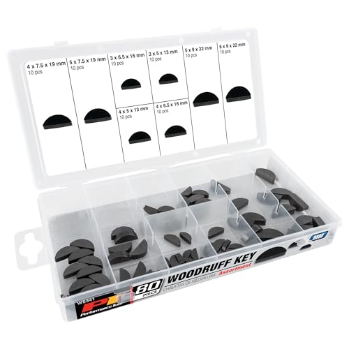 Performance Tool W5341 80-Piece Metric Woodruff Key Assortment Kit