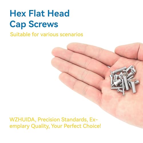 660 Pcs M2 Screws Assortment Kit, M2x4mm/6mm/8mm/10mm/12mm/16mm, Metric Hex Flat Head Countersunk Screws Nuts Washers Kit with Wrench, 304 Stainless Steel - size: M2 660Pcs