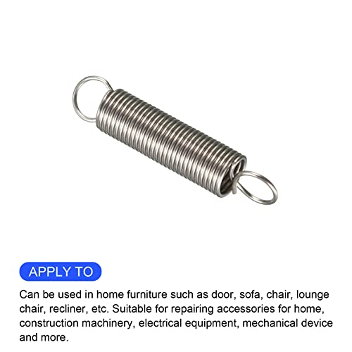 METALLIXITY Extension Spring (0.4x4x20mm/0.016"x0.16"x0.79") 5Pcs, Stainless Steel Tension Spring Wire - for Home Repair Construction Machinery - size: 0.016"x0.16"x0.79"