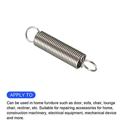 METALLIXITY Extension Spring (0.4x4x20mm/0.016"x0.16"x0.79") 5Pcs, Stainless Steel Tension Spring Wire - for Home Repair Construction Machinery - size: 0.016"x0.16"x0.79"