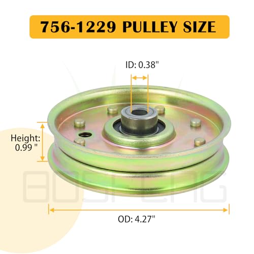 756-1229 Idler Pulley for Cub Cadet Z Force 44, 48, 50, 60 Mowers - color: L12 1x756-3005