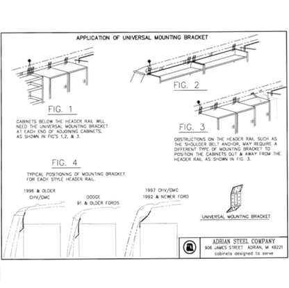 MB111, Mounting Bracket w/ Fasteners