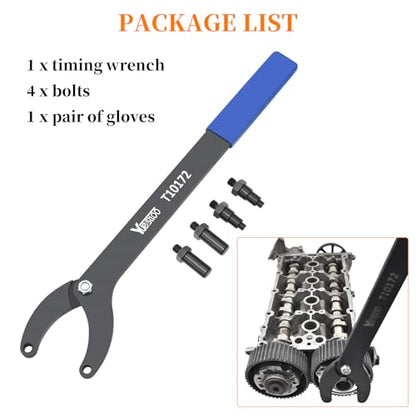 Engine Timing Belt Change Tool Kit Against Timing Pulley Holder Tool