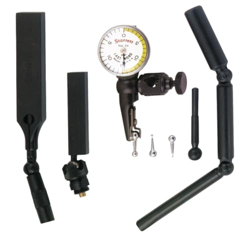 Starrett 711 Last Word Dial Test Indicator, .030" Range, .0005" Graduation - size: 0-0.03", White Dial, style: 0.0005" Graduation, 0.0005" Accuracy