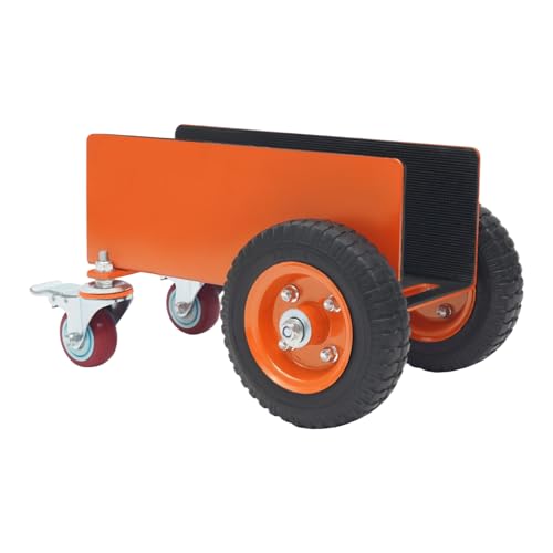 Heavy Duty Panel Cart W/8 Inch Pneumatic Wheels, Alloy Steel Drywall Dolly