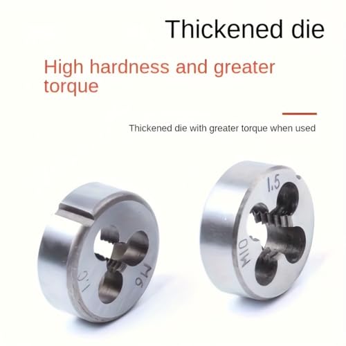 Tap and Die Set Metric | M3-M12 Tap Set and Die Set | Thread Repair Kits for Threading and Rethreading Internal and External Threads-12pcs