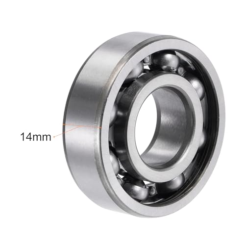 uxcell 6204 Deep Groove Ball Bearings 20x47x14mm Chrome Steel, Open Type - size: 20x47x14mm