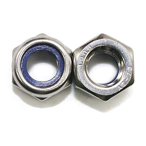 Fullerkreg M4 Self-Locking Nylon Insert Hex Lock Nuts - size: M4 100Pcs