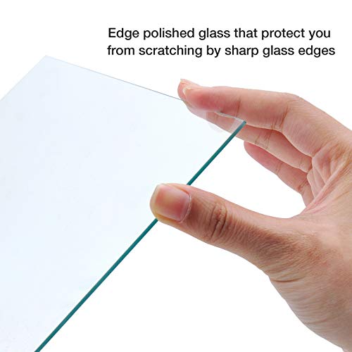 Egofine 8x10 Heat-Strengthened Glass Replacement for Picture Frame (Crystal Clear, 2 Pack), Replacement Glass for 8 by 10 Photo Frame - size: 8x10-2pc
