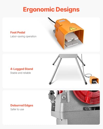VEVOR Electric Pipe Threader Machine, 900W 2-Speed Threading Cutting Machine, 1/2 to 4 inch Pipes Threading Cutter Tool with Foot Pedal for Plumbing, Automotive Repairs, Metalworking - size: 1/2" - 4"